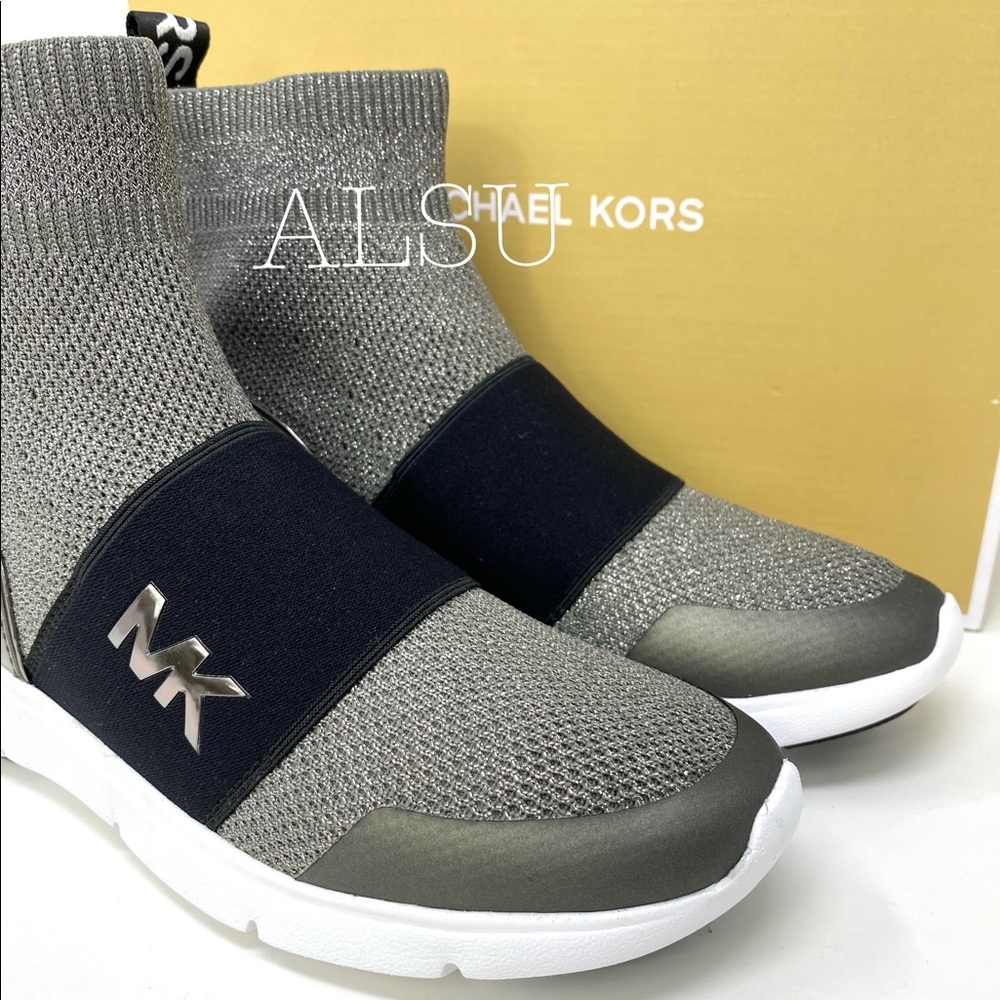 Michael Kors Sterling Bootie Textile Gunmetal Wmns - Picture 8 of 9